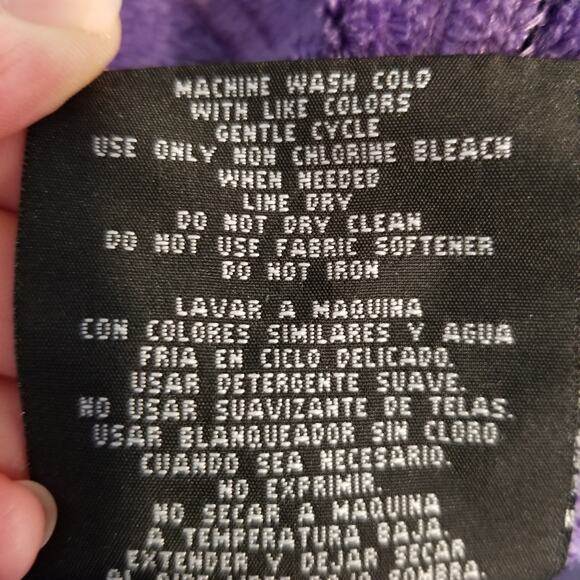 Double Diamond Women's Soft Shell Zip Front Jacket Purple Size M Medium - Picture 9 of 9